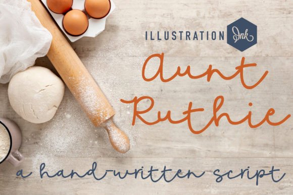 Aunt Ruthie: Crafting Authentic Connections with a Handwritten Font