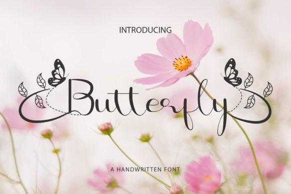 Butterfly Font: An Elegant Handwritten Typeface for Designers
