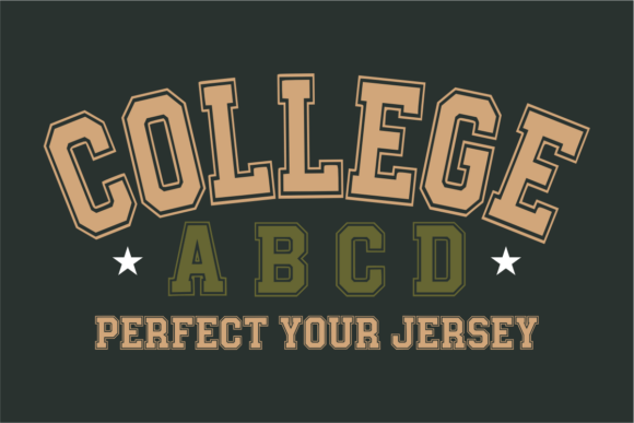 College Abcd: The Bold Slab Serif for Athletic Branding