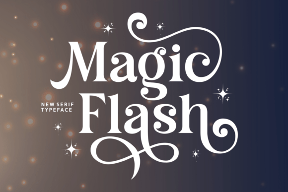 Enchant Your Designs with the Magic Flash Typeface