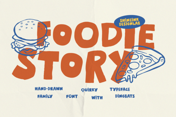 Foodie Story: A Typeface with Hand-Drawn Charm