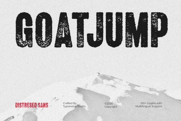Goatjump: The Distressed Display Font for Authentic Branding