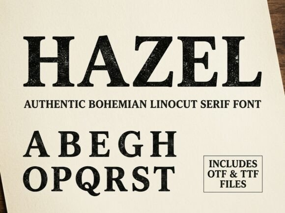 Hazel: The Bohemian Serif with a Hand-Pressed Soul