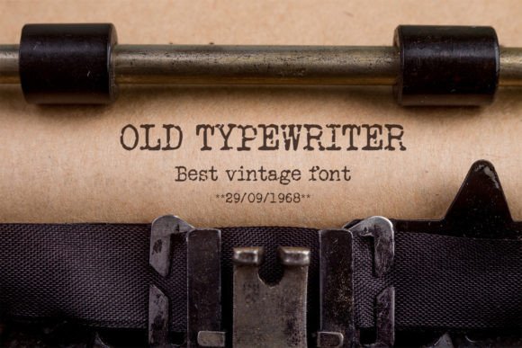 Old Typewriter: A Font with Character and Story