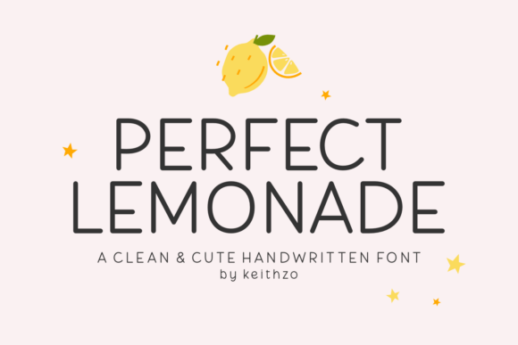 Perfect Lemonade: A Handwritten Font for Authentic Design