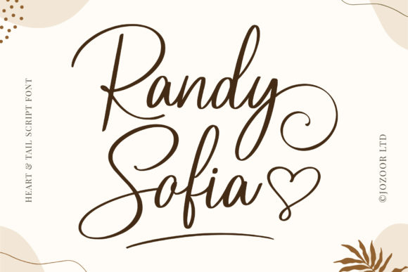 Randy Sofia: A Sweet Calligraphy Typeface for Luxury Designs