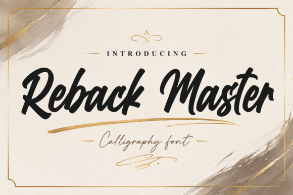 Reback Master: A Brush Script Font with Vintage Soul