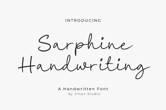 Sarphine: The Modern Handwriting Font for Intimate Branding