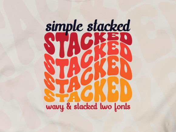 Simple Stacked: A Groovy Font with Retro Rainbow Flair
