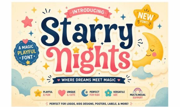 Starry Nights: The Font That Whispers Magic