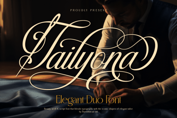 Tailyona: Where Timeless Calligraphy Meets Modern Serif
